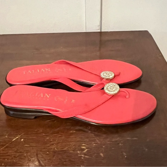 Italian shoe makers made in Italy Women's coral Sandals size 7 - Picture 4 of 6